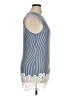Cha Cha Vente Blue Sleeveless Blouse Size XL - photo 4