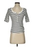 Joe's Jeans White Short Sleeve Henley Size S - photo 1