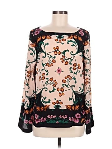 Maeve by Anthropologie Long Sleeve Silk Top (view 1)