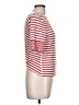 Three Dots Stripes Red Short Sleeve T-Shirt Size L - photo 4