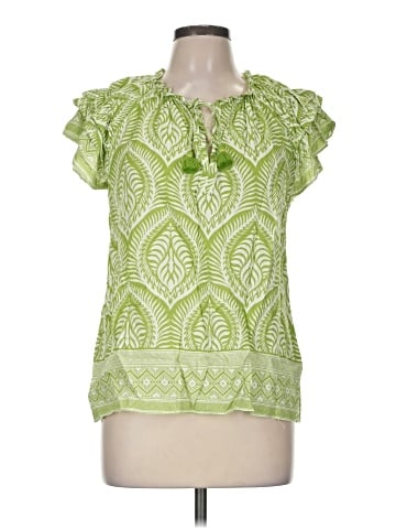Rose + Olive Short Sleeve Blouse (view 1)