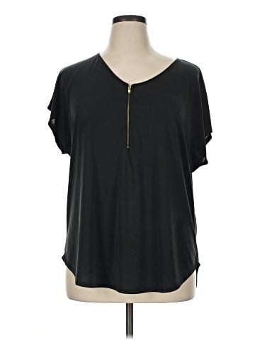 Green Envelope Short Sleeve Top (view 1)