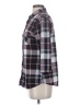 Eden & Olivia Plaid Purple Black 3/4 Sleeve Blouse Size S - photo 5