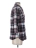 Eden & Olivia Plaid Purple Black 3/4 Sleeve Blouse Size S - photo 4