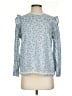 J.Crew 100% Polyester Blue Long Sleeve Blouse Size S - photo 1