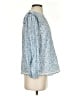 J.Crew 100% Polyester Blue Long Sleeve Blouse Size S - photo 4