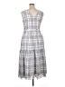 DKNY Checkered-gingham Gray Casual Dress Size 14 - photo 2