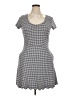 Gap Houndstooth Gray Casual Dress Size 14 - photo 1