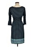 Max Studio Polka Dots Blue Teal Casual Dress Size M - photo 2