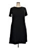 Vicki Wayne Solid Black Casual Dress Size 18 - photo 1