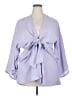 Coolibar 100% Polyester Purple Long Sleeve Blouse Size XXL - photo 1