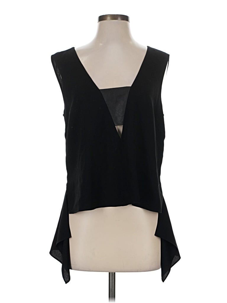 Pre-owned Bcbgmaxazria Sleeveless Blouse In Black