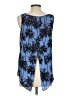 Attention 100% Polyester Blue Sleeveless Blouse Size S - photo 2
