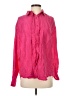 Baccini 100% Silk Pink Long Sleeve Silk Top Size S - photo 1