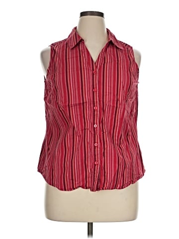 St. John's Bay Sleeveless Button-Down Shirt (view 1)
