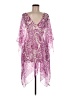 Echo 100% Polyester Purple Swimsuit Cover Up One size - photo 1