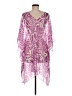 Echo 100% Polyester Purple Swimsuit Cover Up One size - photo 2