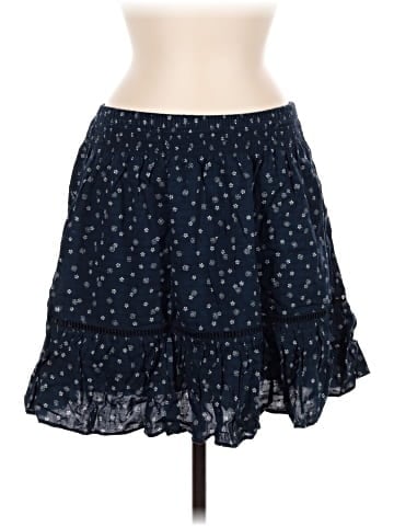 Madewell Smock-Waist Ruffle Mini Skirt in Bandana Flower (view 1)
