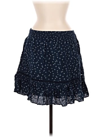 Madewell Smock-Waist Ruffle Mini Skirt in Bandana Flower (view 2)