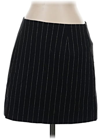 Madewell Wool-Blend Mini Skirt in Pinstripe (view 1)