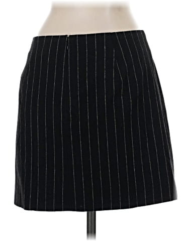Madewell Wool-Blend Mini Skirt in Pinstripe (view 2)