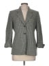 Talbots 100% Wool Houndstooth Black Gray Wool Blazer Size 8 - photo 1