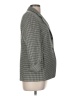 Talbots 100% Wool Houndstooth Black Gray Wool Blazer Size 8 - photo 4