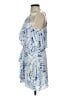 BCBGMAXAZRIA 100% Polyester Tie-dye Blue Casual Dress Size XS - photo 5