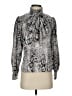 Vince Camuto Silver Long Sleeve Blouse Size S (petite) - photo 1
