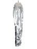 Paco Rabanne 100% Nylon Metallic Silver Casual Pants Size XS - photo 4