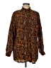 Assorted Brands Print Orange Long Sleeve Button-Down Shirt Size M (estimated) - photo 1