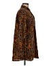 Assorted Brands Print Orange Long Sleeve Button-Down Shirt Size M (estimated) - photo 4