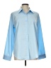 Siliteelon Color Block Blue Long Sleeve Blouse Size L - photo 1