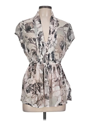 New York & Company Short Sleeve Blouse (view 1)