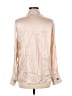 MNG Suit Metallic Tan Long Sleeve Blouse Size 8 - photo 2