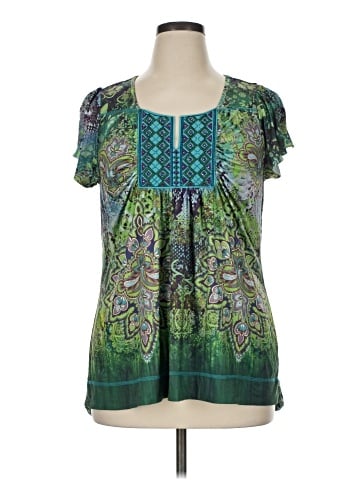 One World Short Sleeve Blouse (view 1)