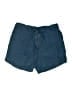 British Khaki 100% Linen Solid Blue Shorts Size 8 - photo 1
