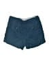British Khaki 100% Linen Solid Blue Shorts Size 8 - photo 2