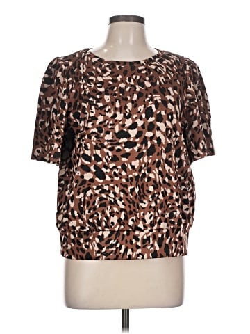 Ann Taylor Factory Short Sleeve Blouse (view 1)