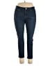 Eileen Fisher Solid Blue Jeans Size 14 - photo 1