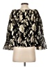 Milly Gold 3/4 Sleeve Blouse Size S - photo 2