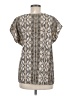 Como Vintage Silver Short Sleeve Blouse Size M - photo 2