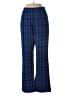 Free People Plaid Blue Casual Pants Size 4 - photo 1