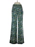BCBGMAXAZRIA 100% Polyester Print Teal Casual Pants Size XXS - photo 1