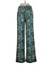BCBGMAXAZRIA 100% Polyester Print Teal Casual Pants Size XXS - photo 2