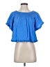 Suboo Blue Short Sleeve Blouse Size 2 - photo 1