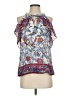 Point Sur 100% Cotton Blue Sleeveless Blouse Size 4 - photo 1