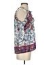 Point Sur 100% Cotton Blue Sleeveless Blouse Size 4 - photo 4