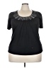 Gitano Black Short Sleeve Top Size 22 - photo 1