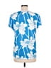 J. McLaughlin Floral Blue Short Sleeve T-Shirt Size M - photo 2